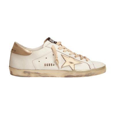 GOLDEN GOOSE Super-star Sneakers In White Gold Product Image