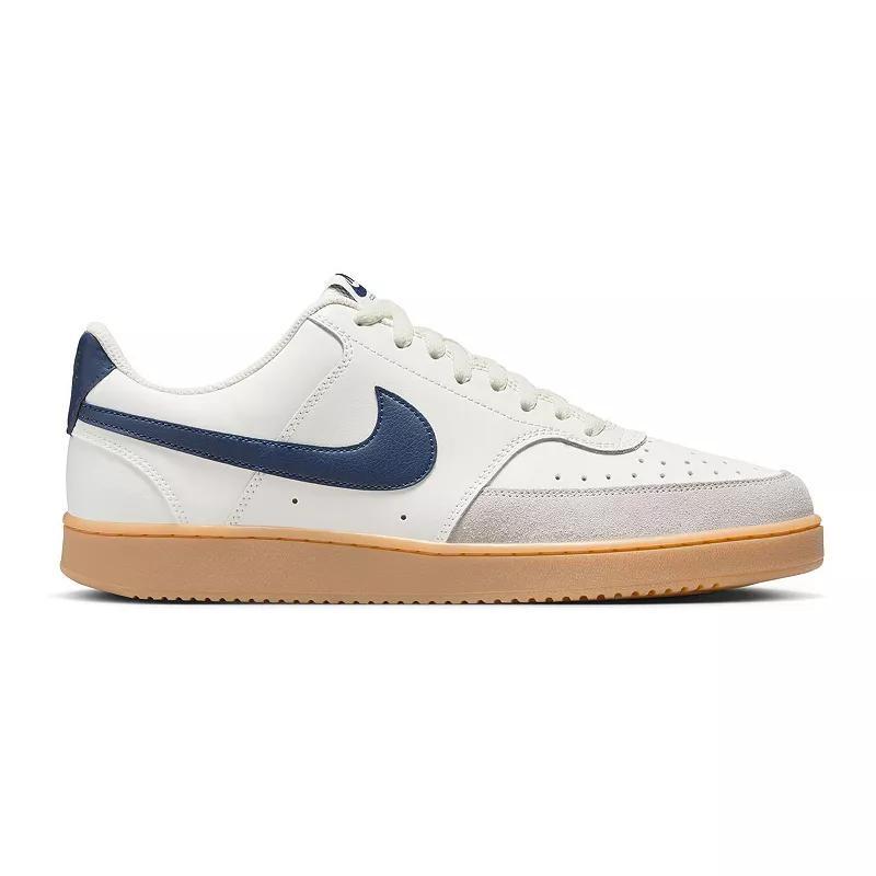 Nike Court Vision Next Nature Mens Low-Top Shoes Sail Black Navy Gum Product Image