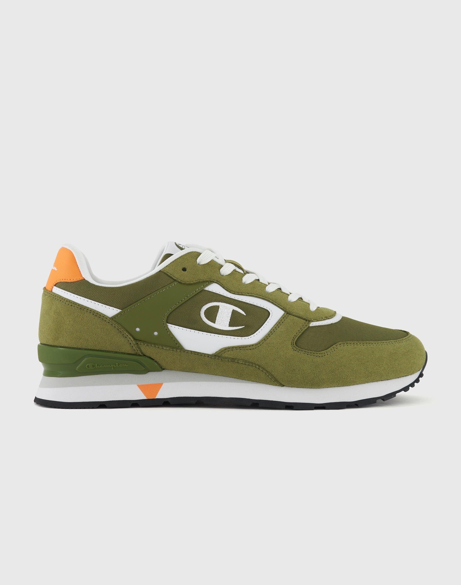 Champion Mens RN85 Shoes Mid Green/White/Orange 10 Product Image