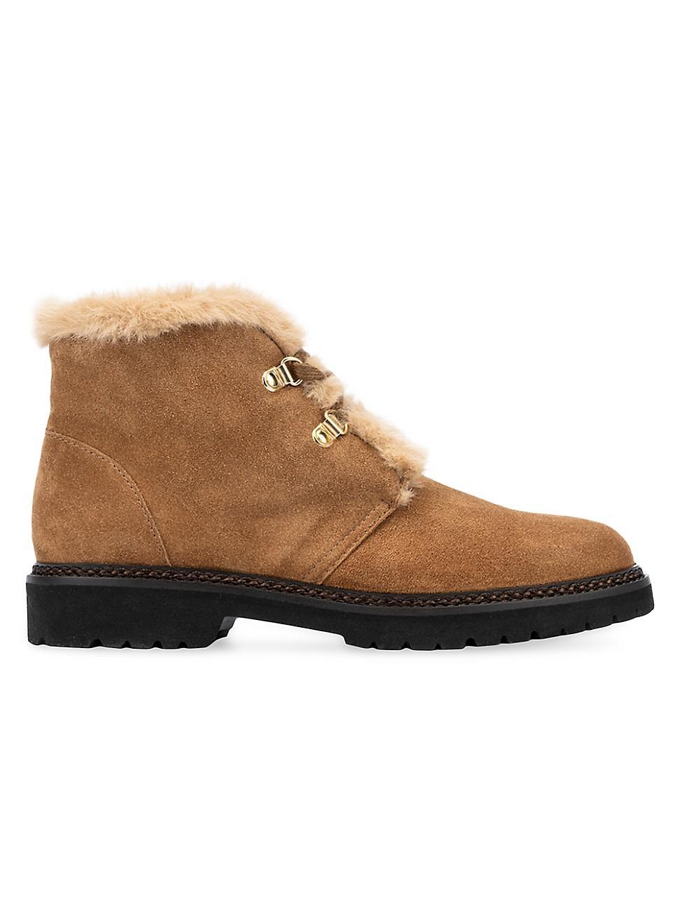 Womens Madelina 27MM Faux Shearling-Lined Suede Boots Product Image