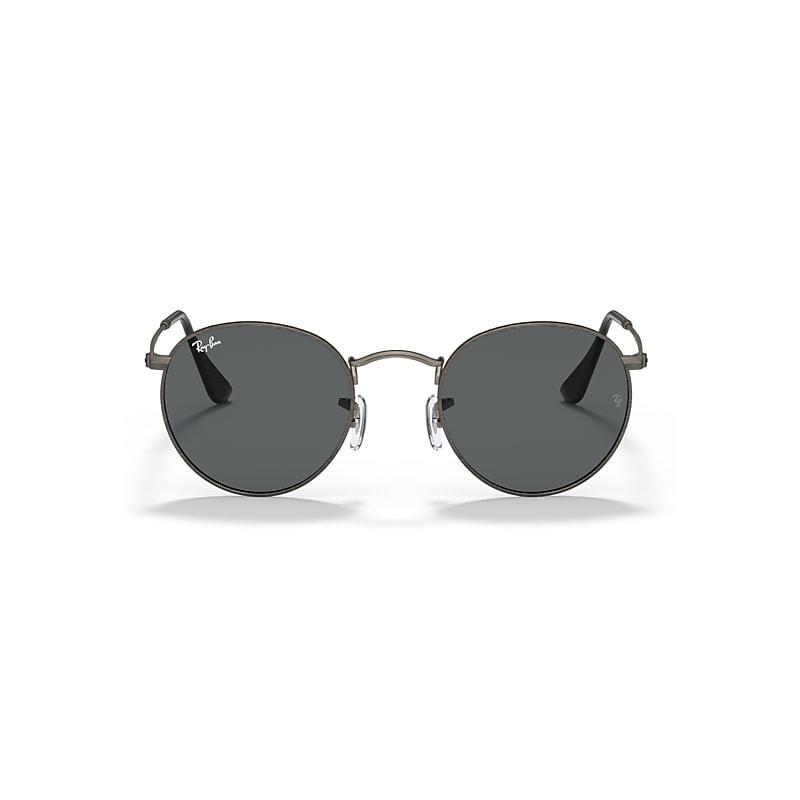 Ray-Ban ROUND METAL ANTIQUED Sunglasses frame Grey lenses Product Image