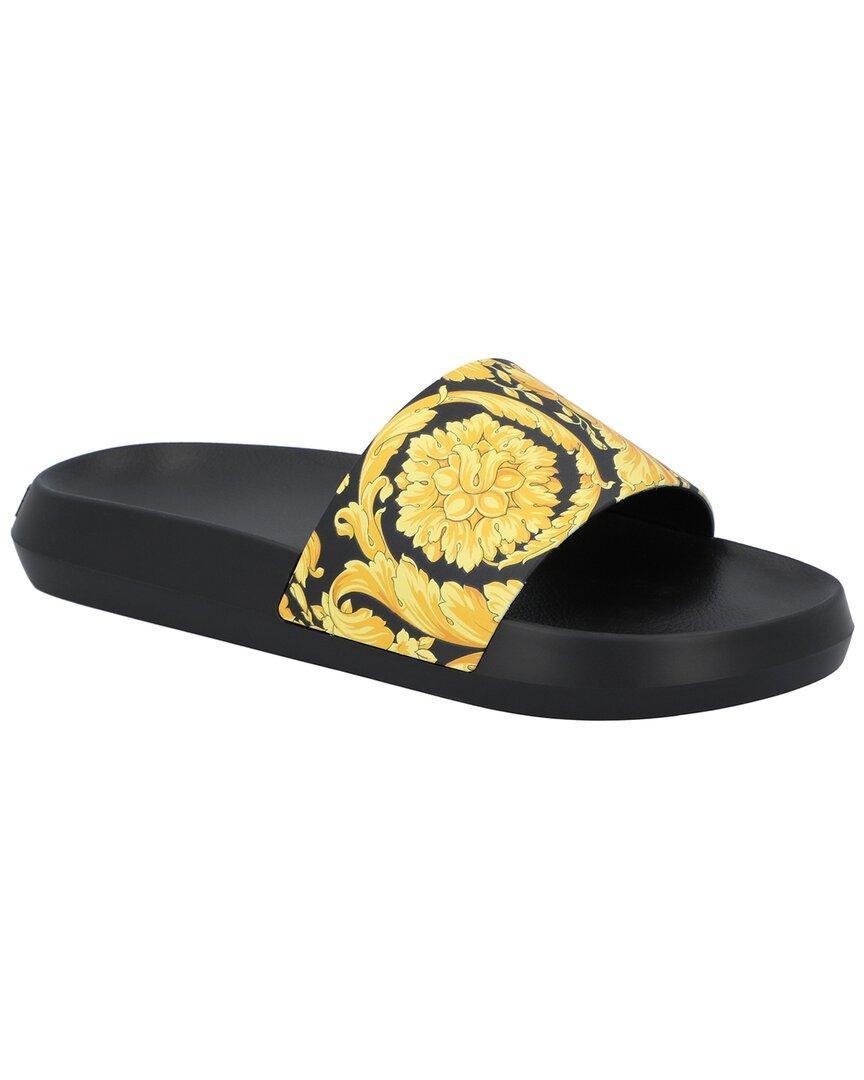 VERSACE Rubber Slide In Gold Product Image