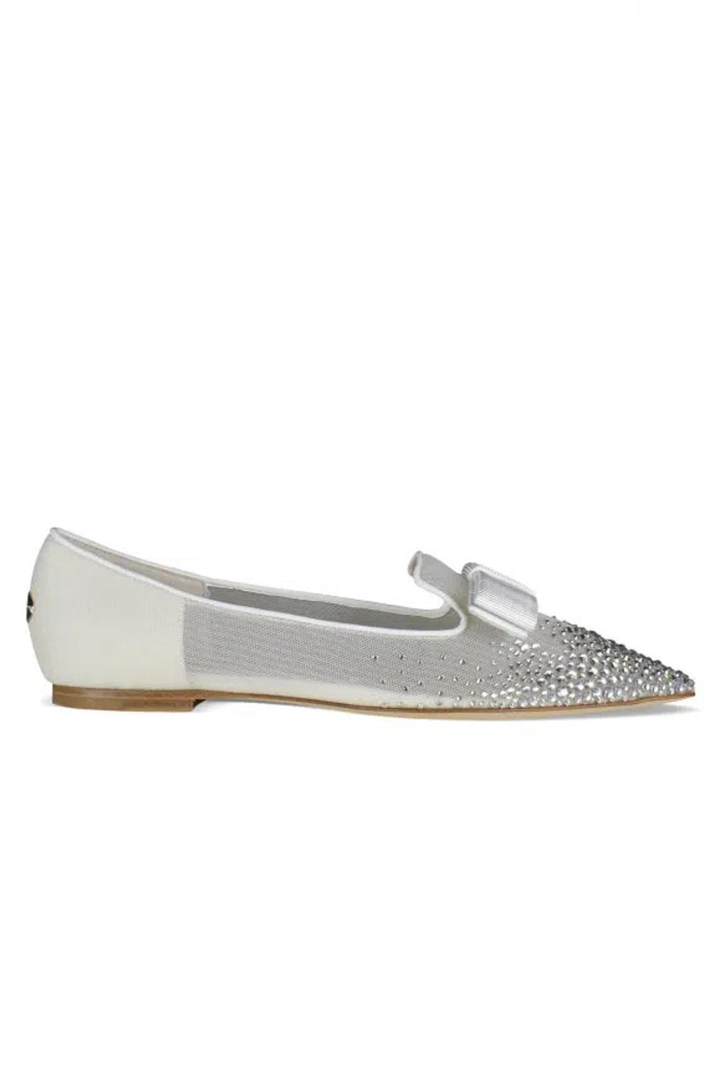 JIMMY CHOO Ballerinas Gala In White Product Image