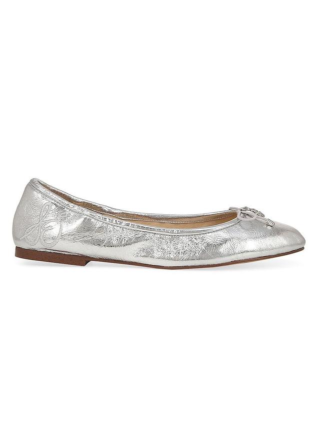 Womens Felicia Leather Ballet Flats Product Image