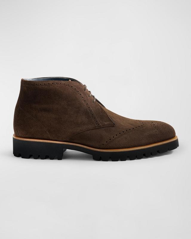 Mens Parabiago Water-Resistant Suede Chukka Boots Product Image