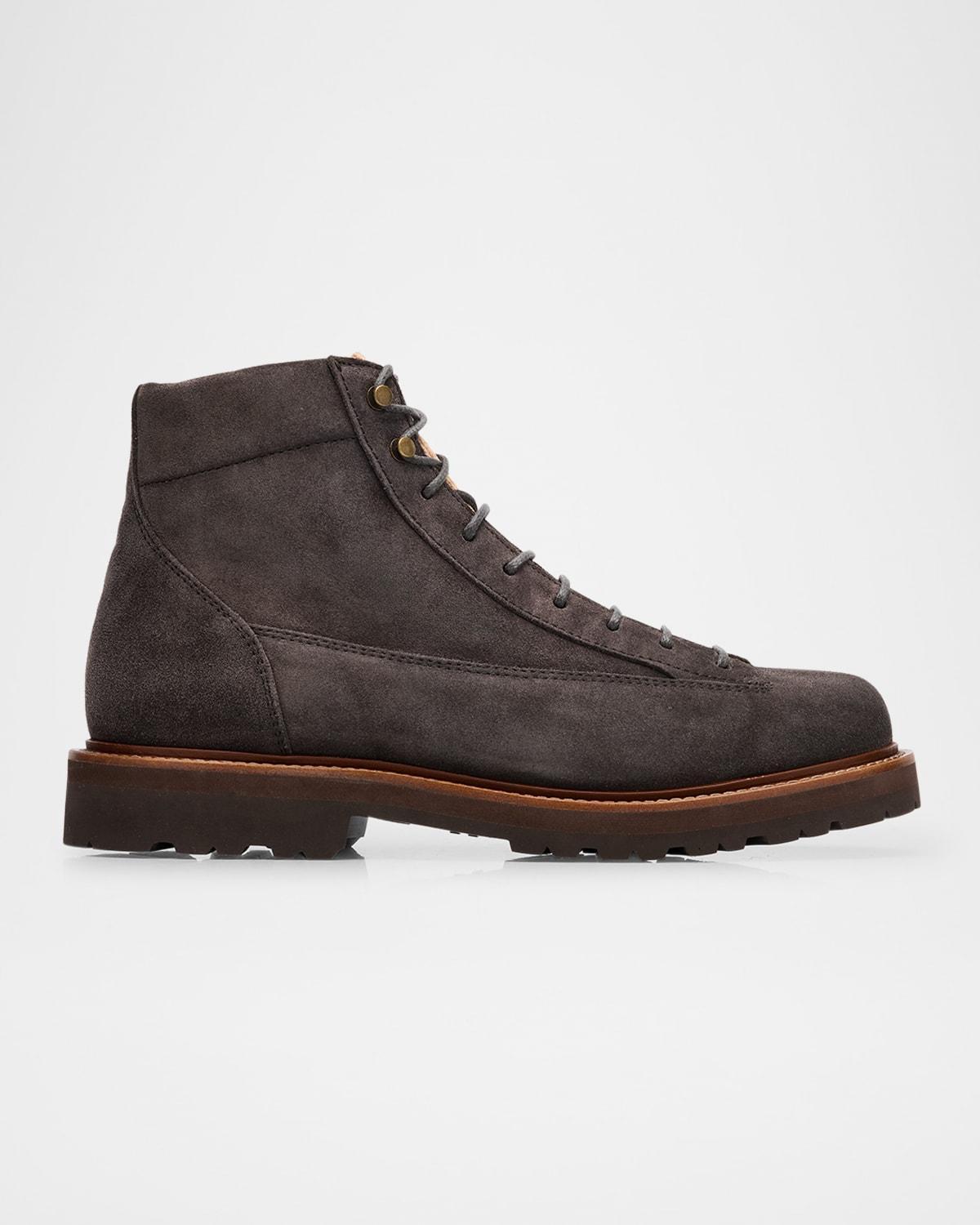 Mens Suede Lace-Up Ankle Boots product image