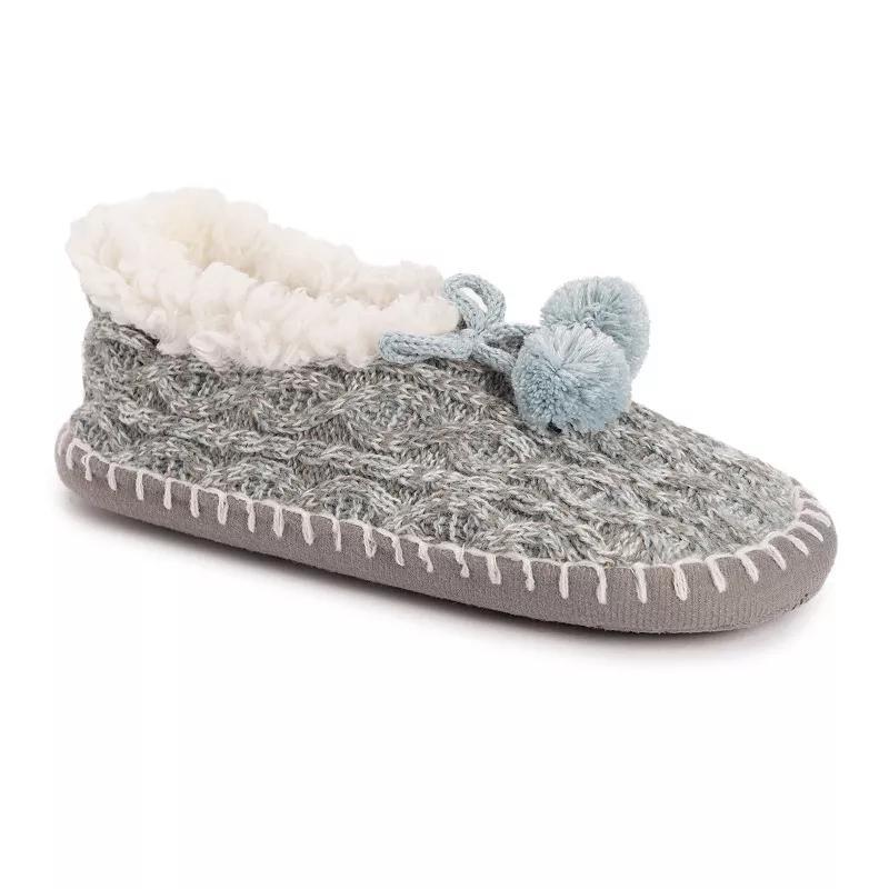 Womens MUK LUKS Patterned Sherpa Ballerina Slippers Product Image