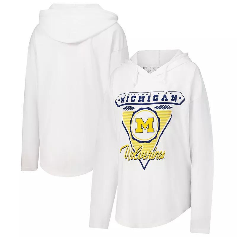 Womens Pressbox Michigan Wolverines San Bruno Hoodie Long Sleeve T-Shirt product image