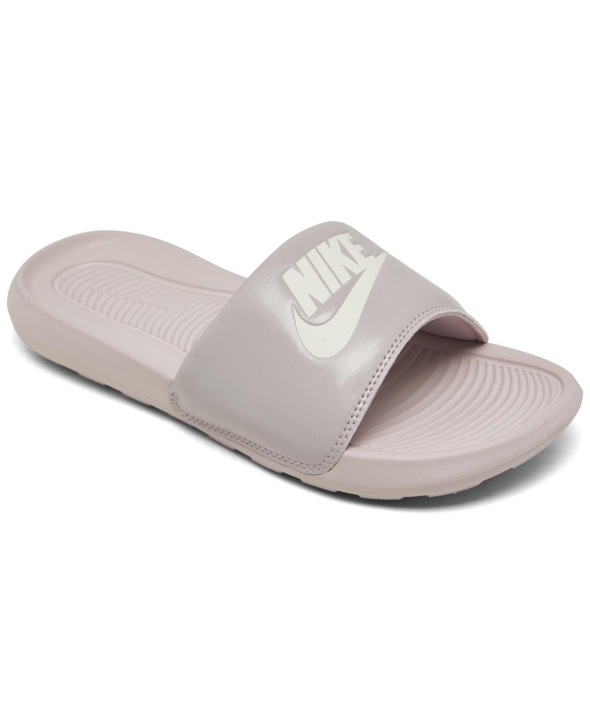 Nike Womens Victori One Slide Sandals from Finish Line - Platinum Violet Product Image