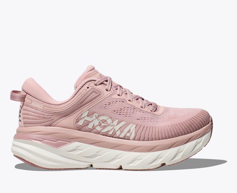 HOKA Womens Bondi 7 Shoes in White/White, Size 6 Product Image