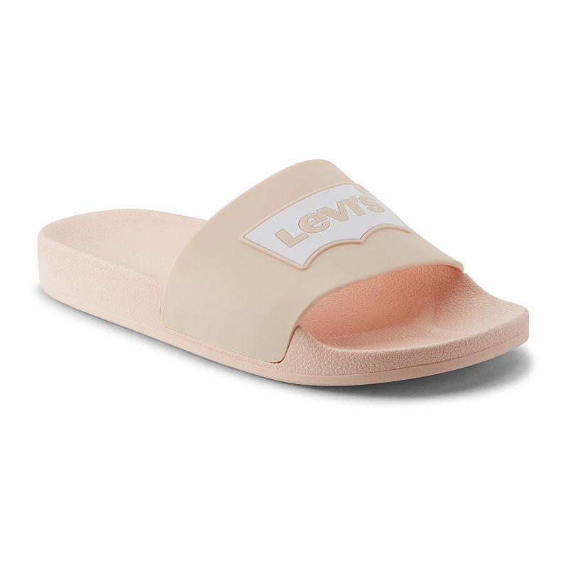 Levis Womens Batwing Slide Sandals Blush Product Image