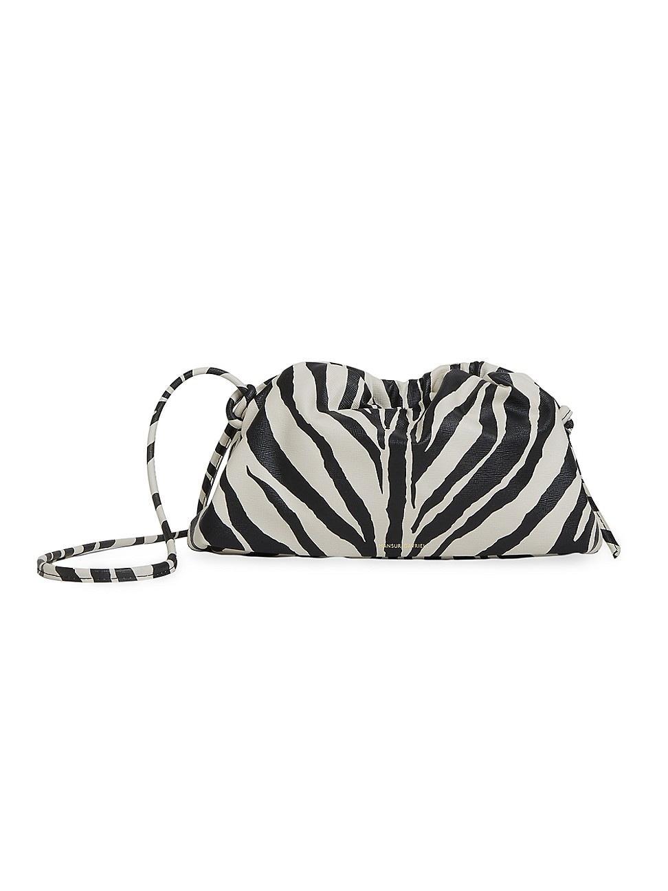 Womens Mini Cloud Zebra Print Clutch Product Image