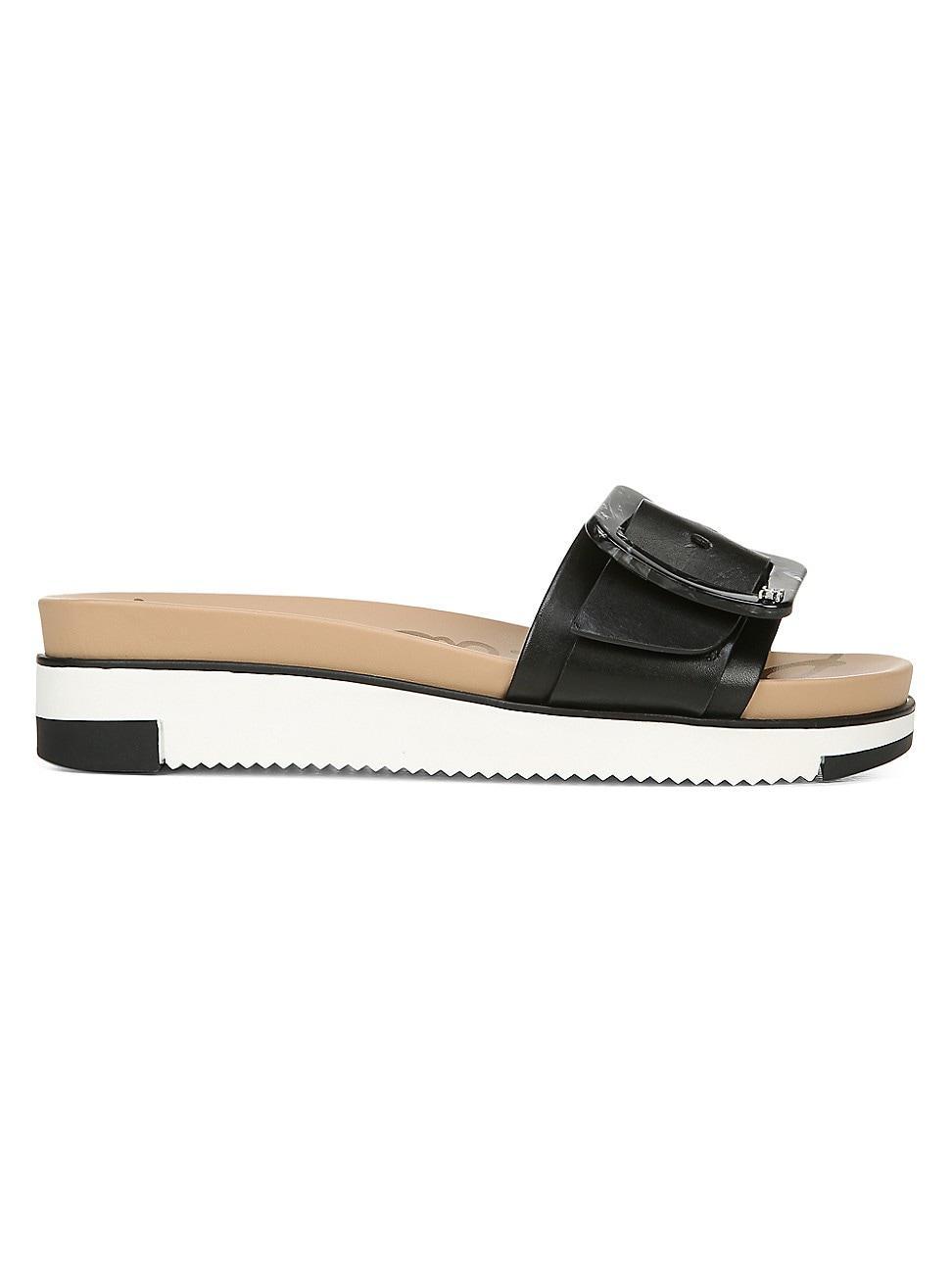 Sam Edelman Womens Ariane Slip On Buckled Wedge Sandals Product Image