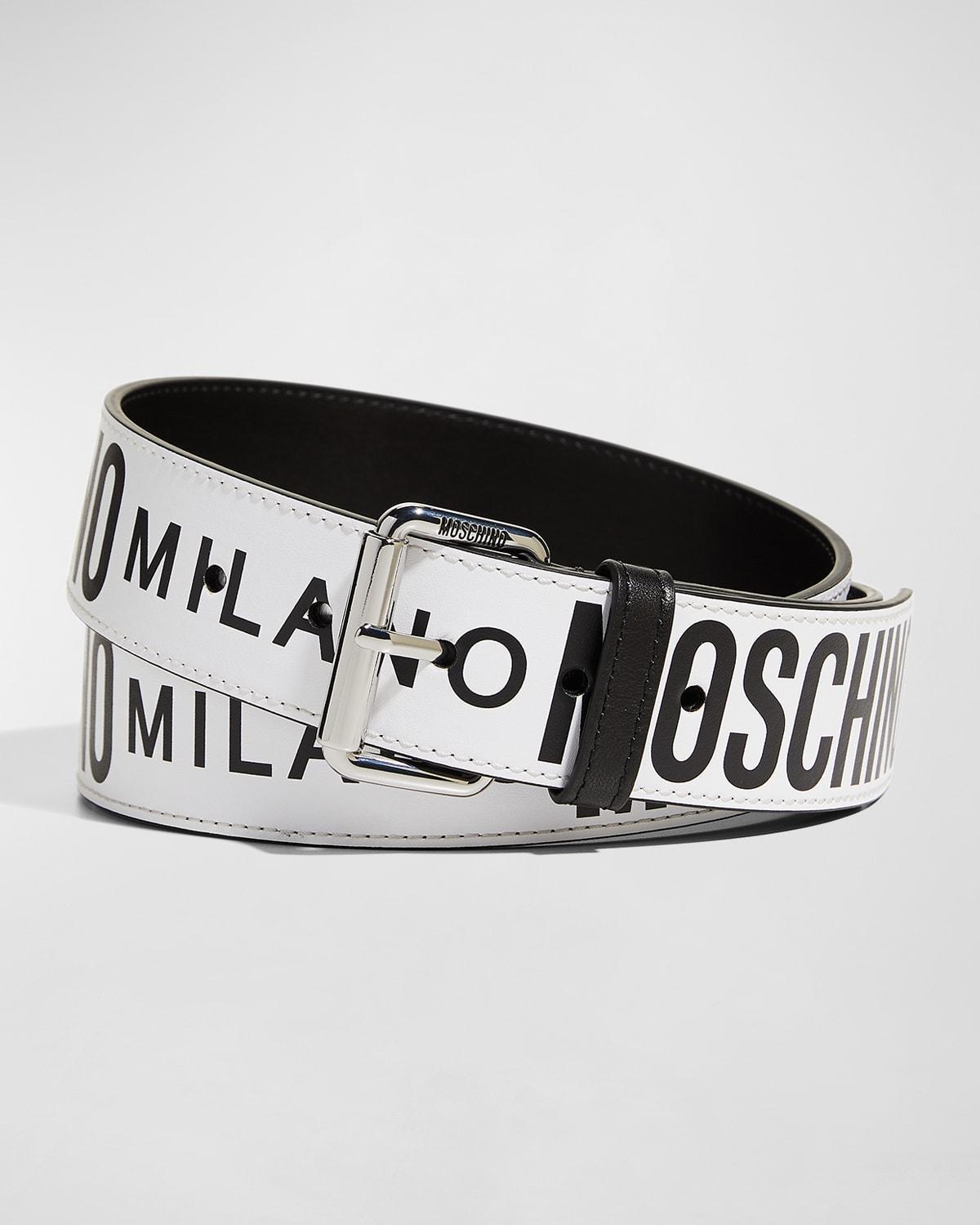 Mens Contrast Logo Belt Product Image