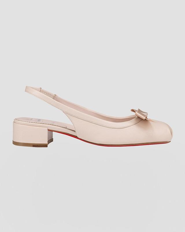 Napa Ballerina Red Sole Slingback Pumps Product Image