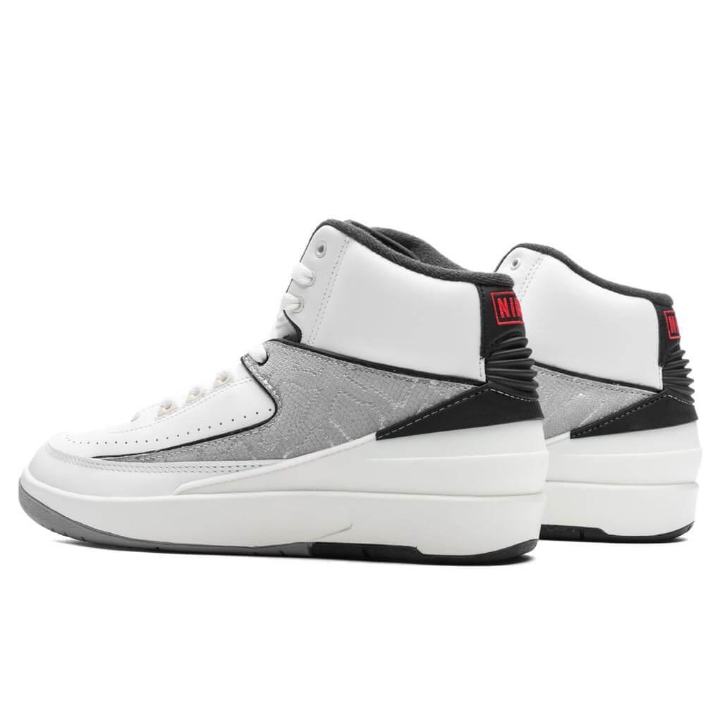 Air Jordan 2 Retro 'Python' - White/Fire Red/Cement Grey Male Product Image