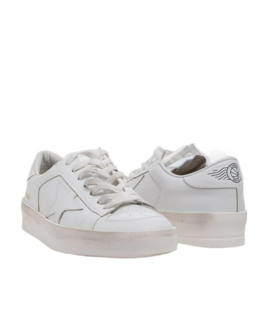 GOLDEN GOOSE Women's Stardan Low Top Sneakers In Optic White Product Image