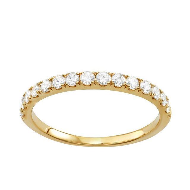 Charles & Colvard Moissanite Wedding Band (3/8 ct. t.w. Diamond Equivalent) in 14k White or Yellow Gold Product Image