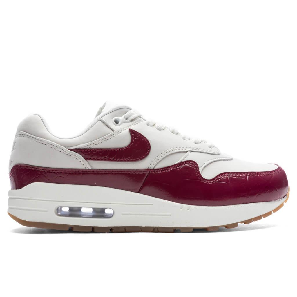 Women's Air Max 1 LX - Sail/Team Red/Gum Light Brown Female Product Image