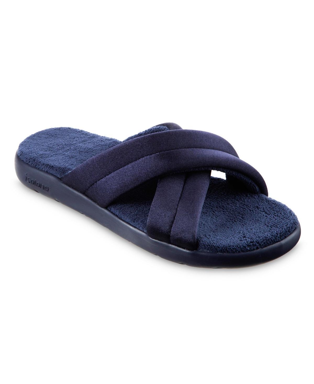 Isotoner Signature Womens Zenz Satin Pintucked Slide Slip-Ons Product Image