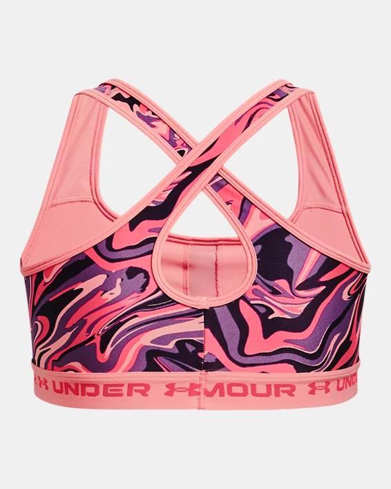 Women's Armour® Mid Crossback Print Sports Bra Product Image