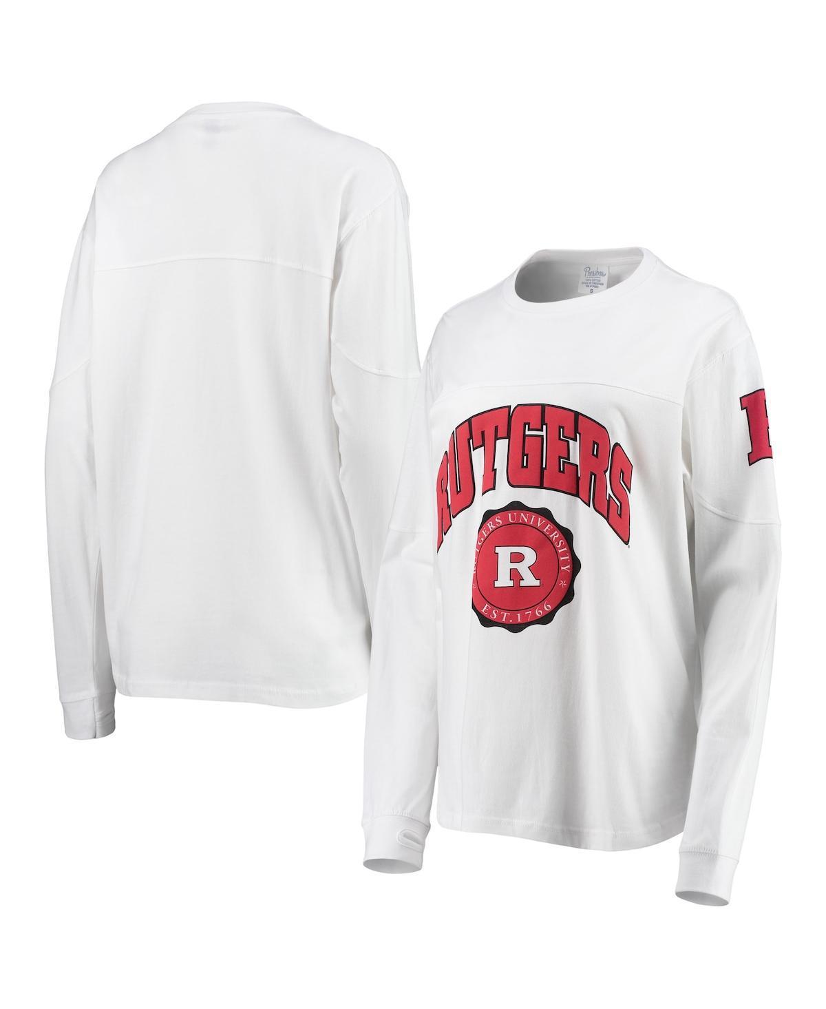 Womens Pressbox Rutgers Scarlet Knights Edith Long Sleeve T-Shirt Product Image