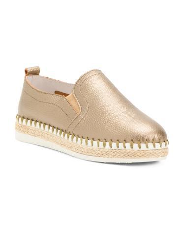 Leather Slip On Comfort Loafers for Women Product Image