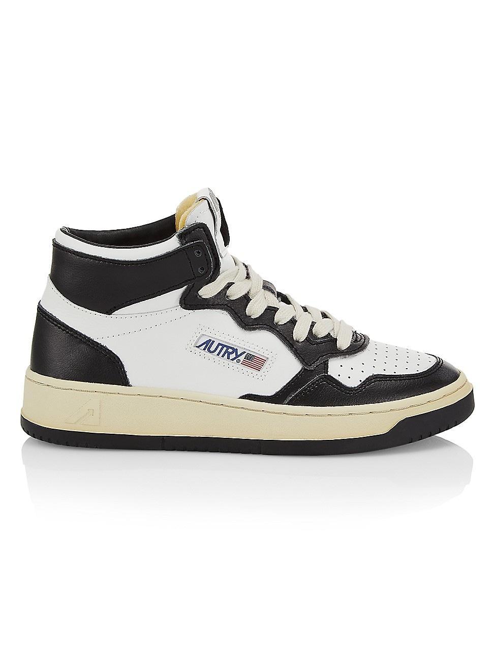 Womens Medalist Mid-Top Leather Sneakers Product Image