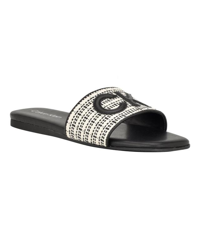 Calvin Klein Womens Yides Slide Flat Sandals Product Image