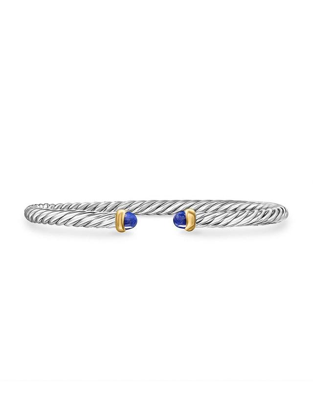 Womens Cable Flex Bracelet in Sterling Silver Product Image