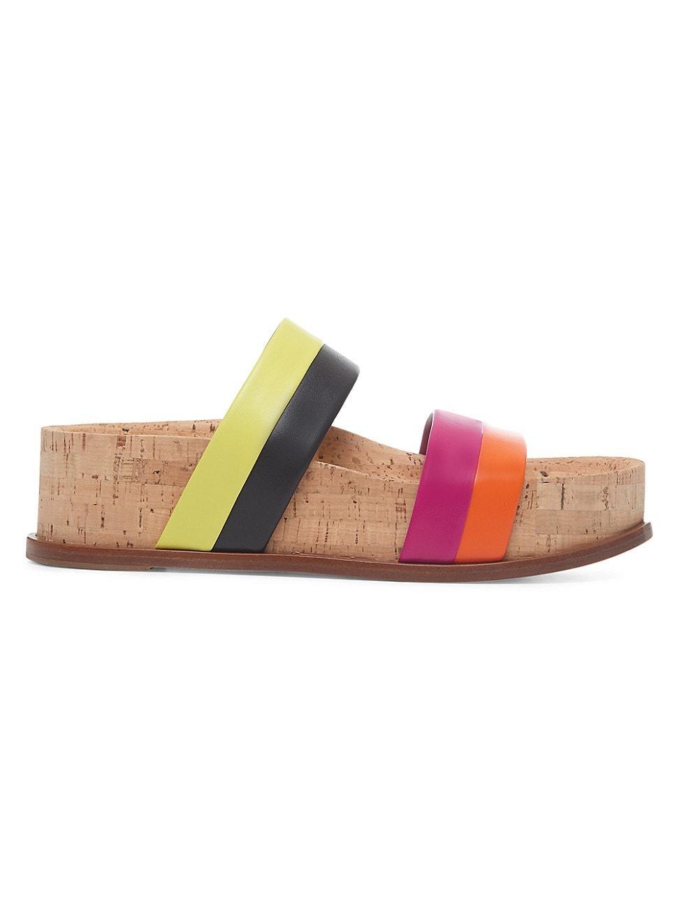 Womens Striker Colorblocked Leather Sandals Product Image