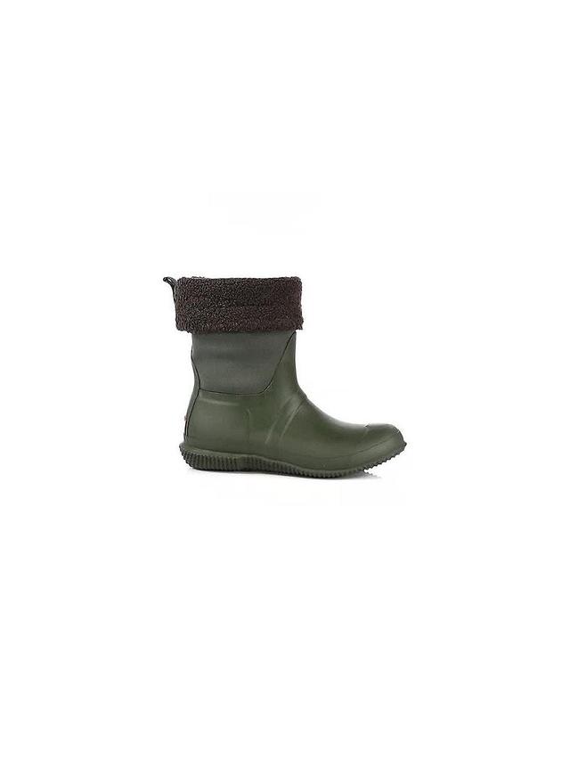 Womens Roll Top Rubber & Neoprene Faux-Sherpa-Lined Boots Product Image