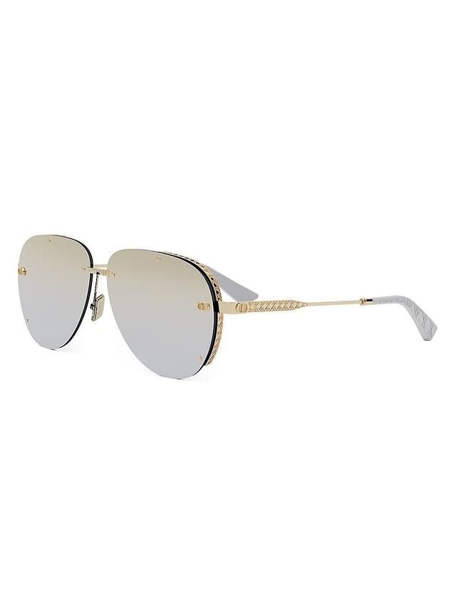 Mens NeoDior A1U 61MM Pilot Sunglasses Product Image