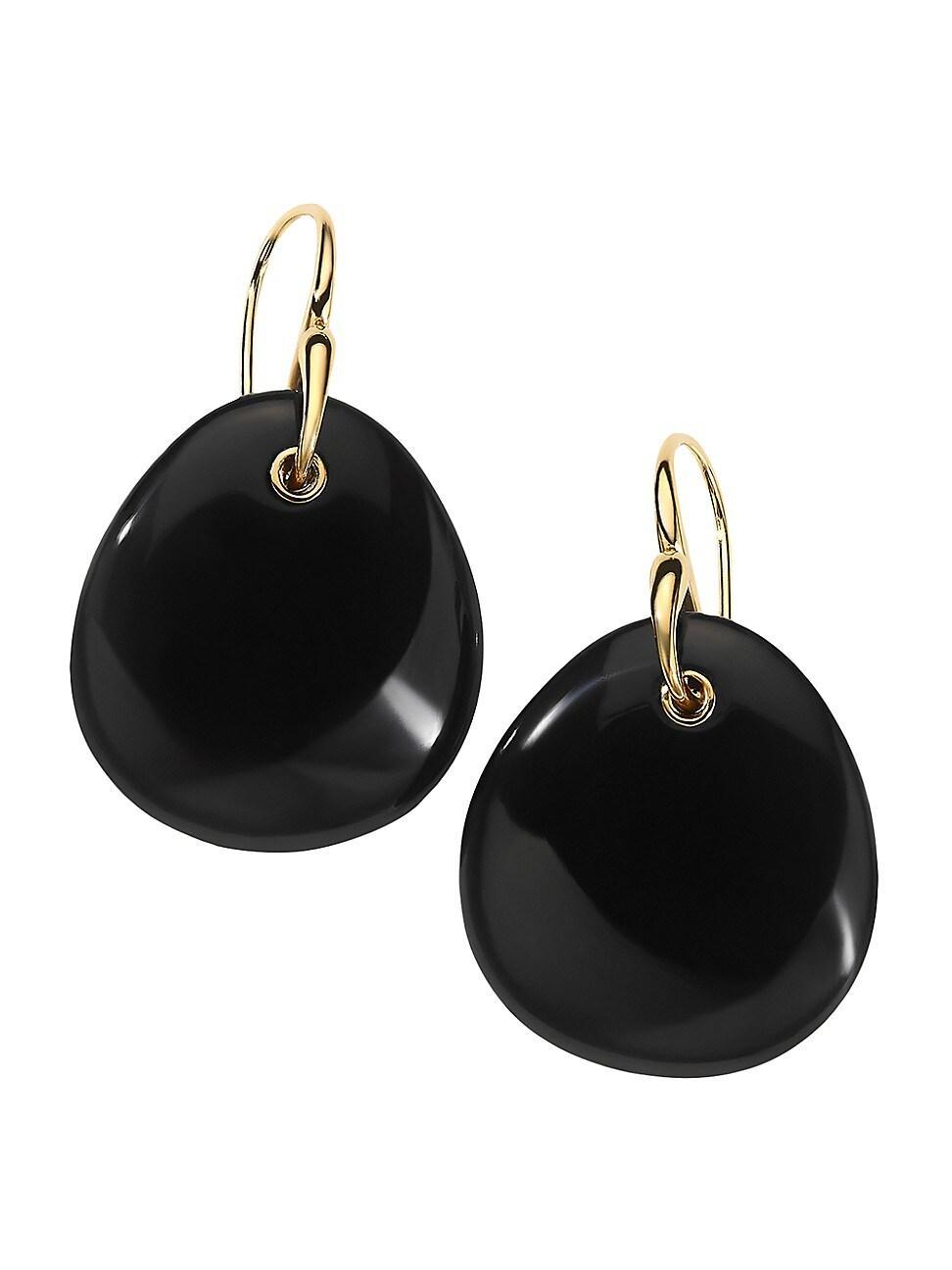 Womens Rock Candy 18K Yellow Gold & Onyx Drop Earrings Product Image