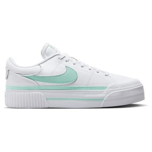 Nike Womens Nike Court Legacy Lift MT - Womens Basketball Shoes White/Mint Foam/Barely Green product image