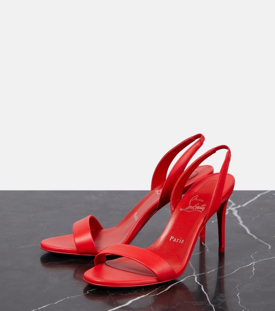 O Marilyn 85 Leather Sandals In Orange Product Image