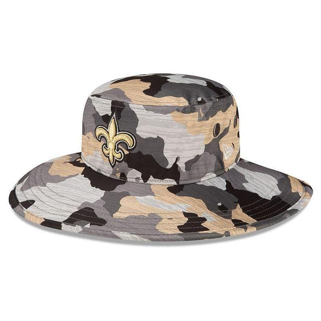 Mens New Era Camo New Orleans Saints 2022 NFL Training Camp Official Panama Bucket Hat Product Image