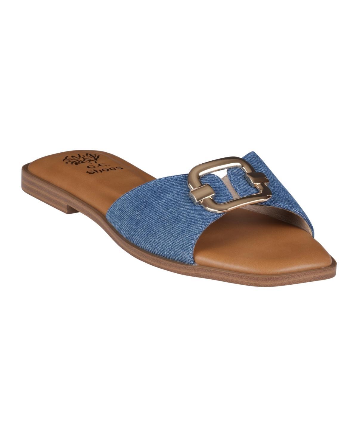 Gc Shoes Womens Davina Hardware Slide Flat Sandals Product Image