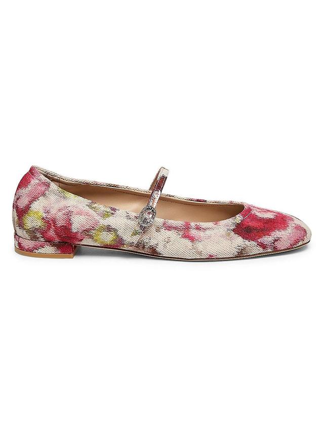 Womens Clarice Floral Jacquard Ballet Flats Product Image