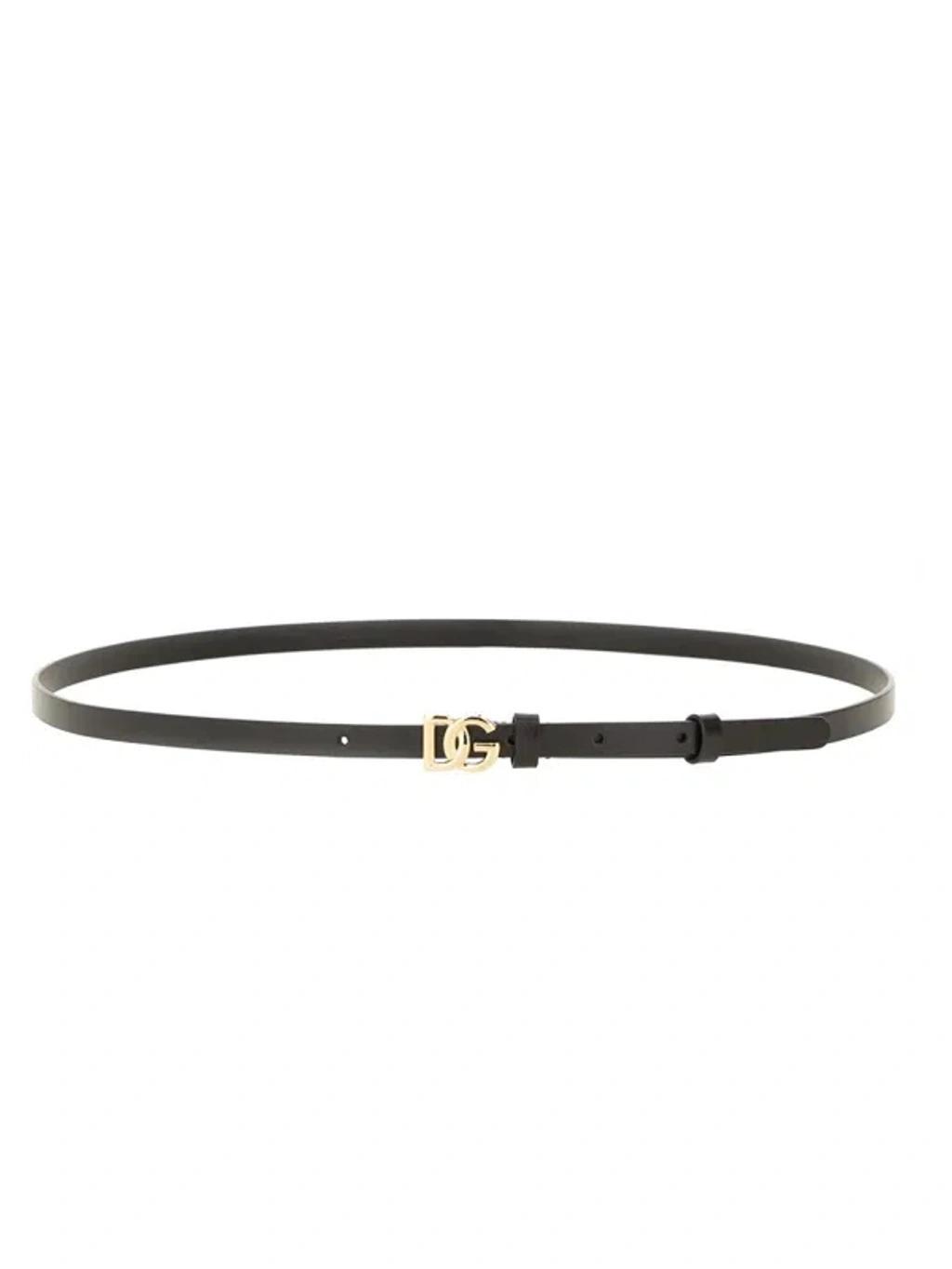 Dolce&gabbana Belt In Neroorochiaro Product Image