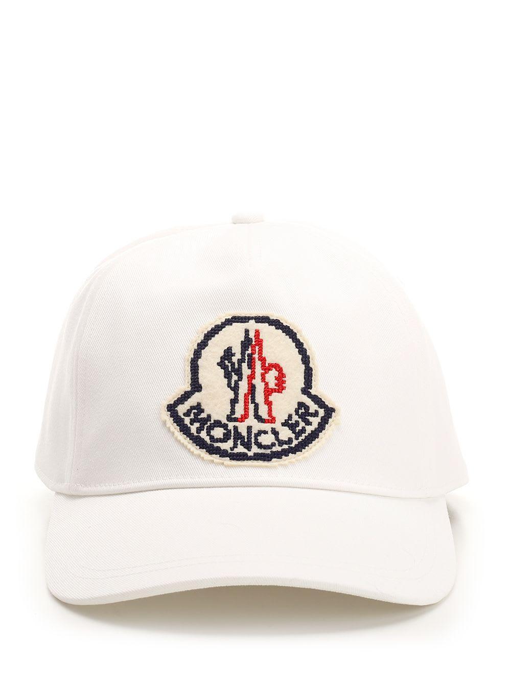 Cotton Logo Baseball Cap In White Product Image