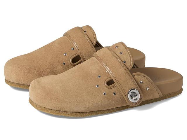 COACH Blake Clog With Rivets (Peanut) Women's Slippers Product Image