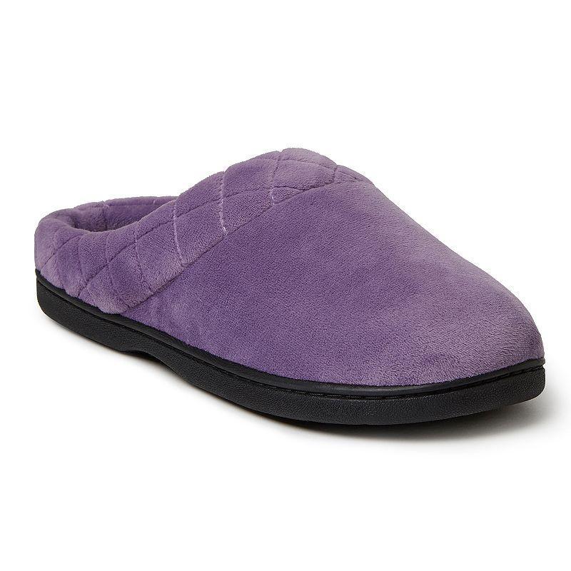 Dearfoams Womens Darcy Velour Clog With Quilted Cuff Slippers Product Image