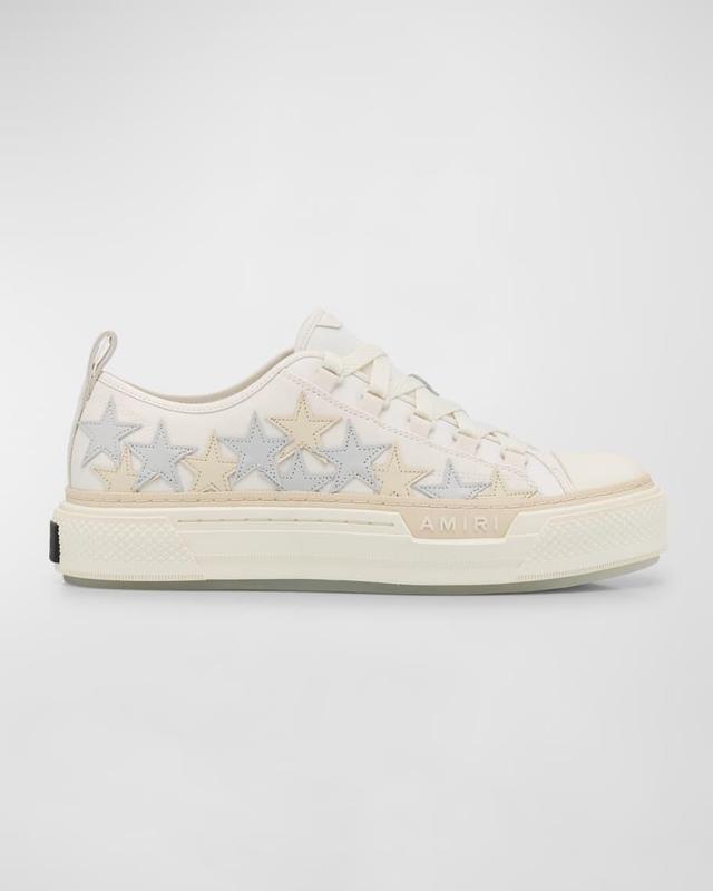 Men's Stars Court Canvas and Leather Low-Top Sneakers Product Image