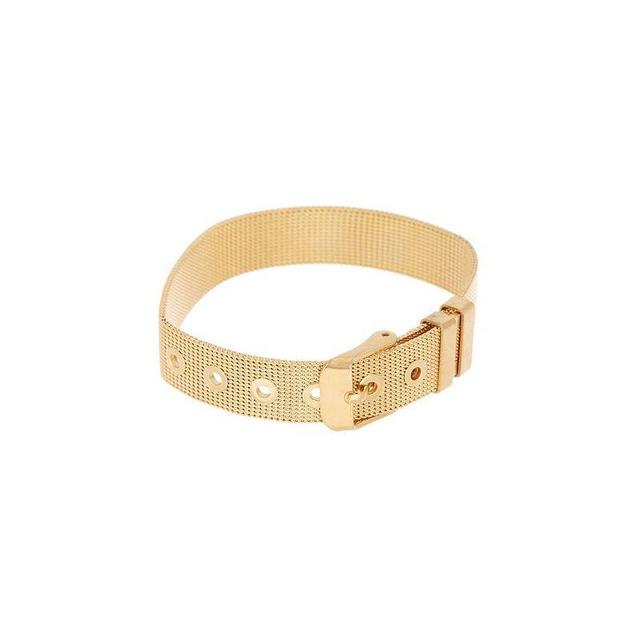 Adornia 14k Gold-Plated Belt-Style Mesh Flex Bracelet Product Image