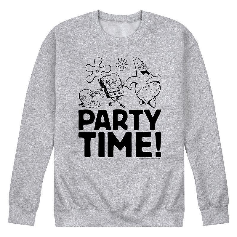 Mens Nickelodeon SpongeBob SquarePants Party Time Fleece Sweatshirt Product Image