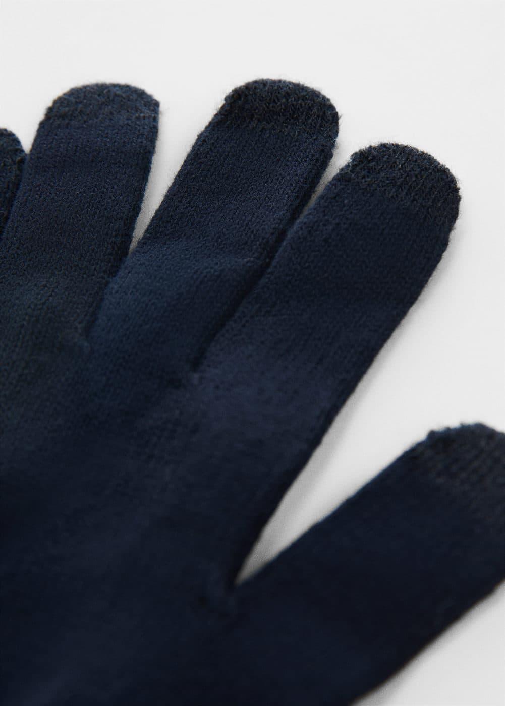 MANGO MAN - Touchscreen knitted gloves - One size - Men Product Image