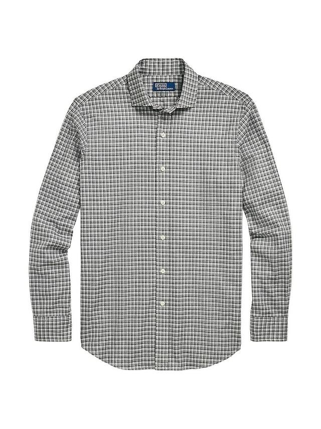 Mens Plaid Twill Shirt Product Image