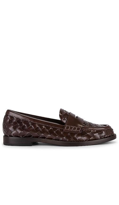 Womens Rachel Woven Leather Loafers Product Image