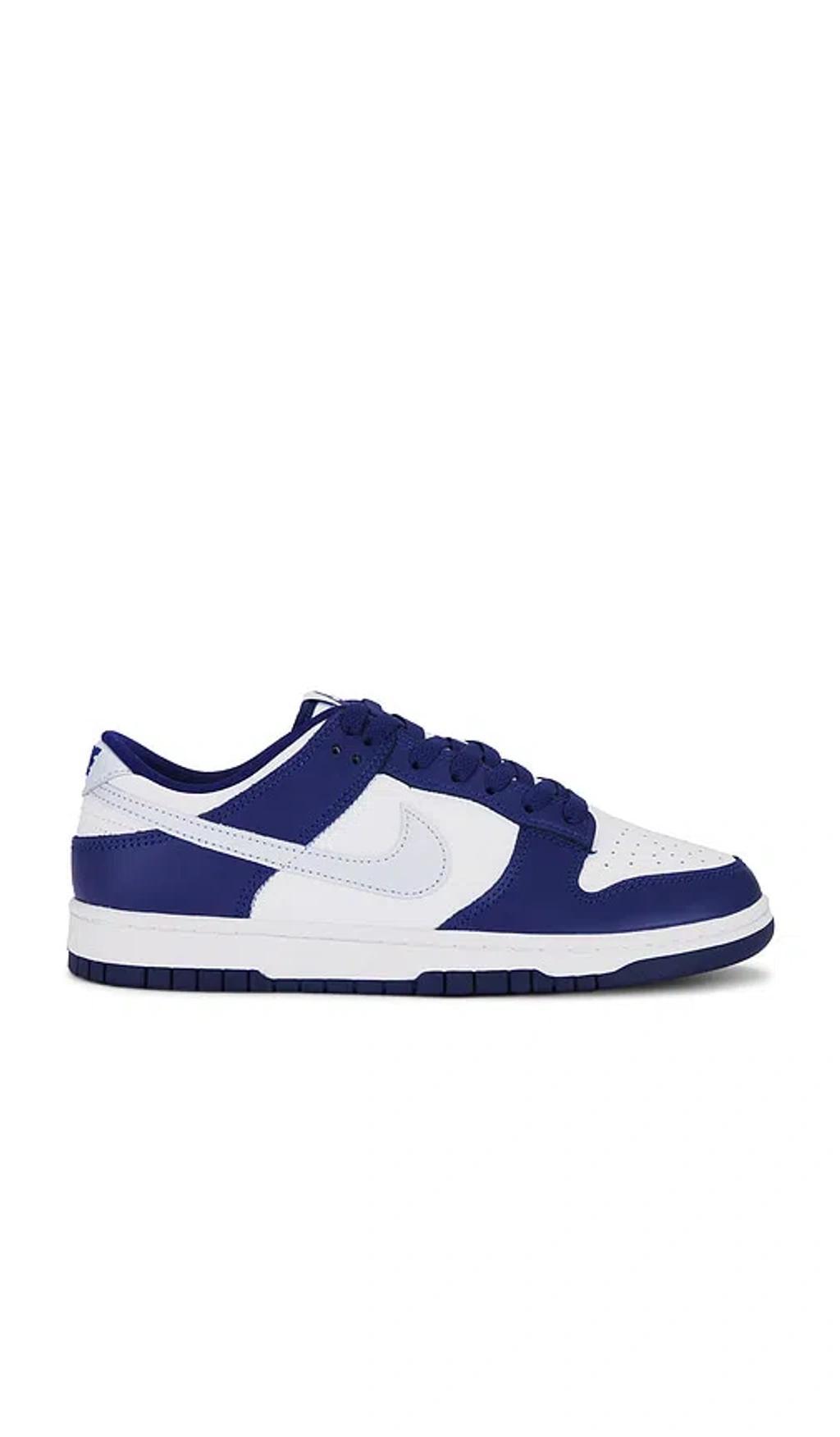 NIKE Dunk Low Retro In Deep Royal Blue/grey/white Product Image